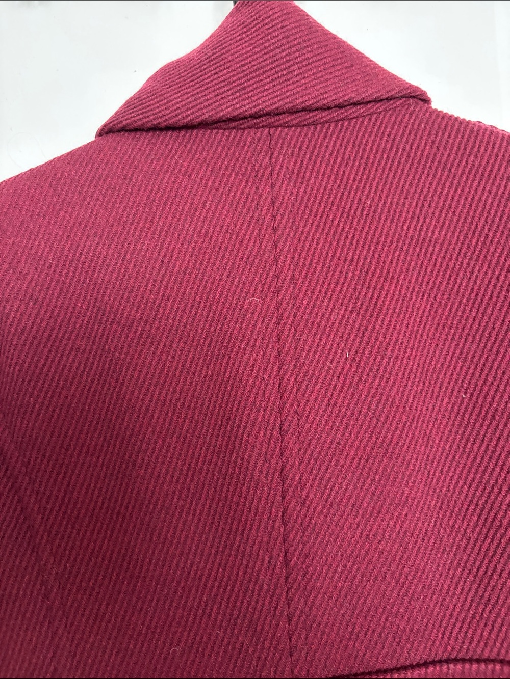 LOFT Double-Breasted Peacoat in Raspberry - Picture 9 of 9
